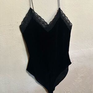 Forever 21 Black Lace Detail Top